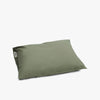 Tekla Cotton Percale Pillowcase / Olive Green 1