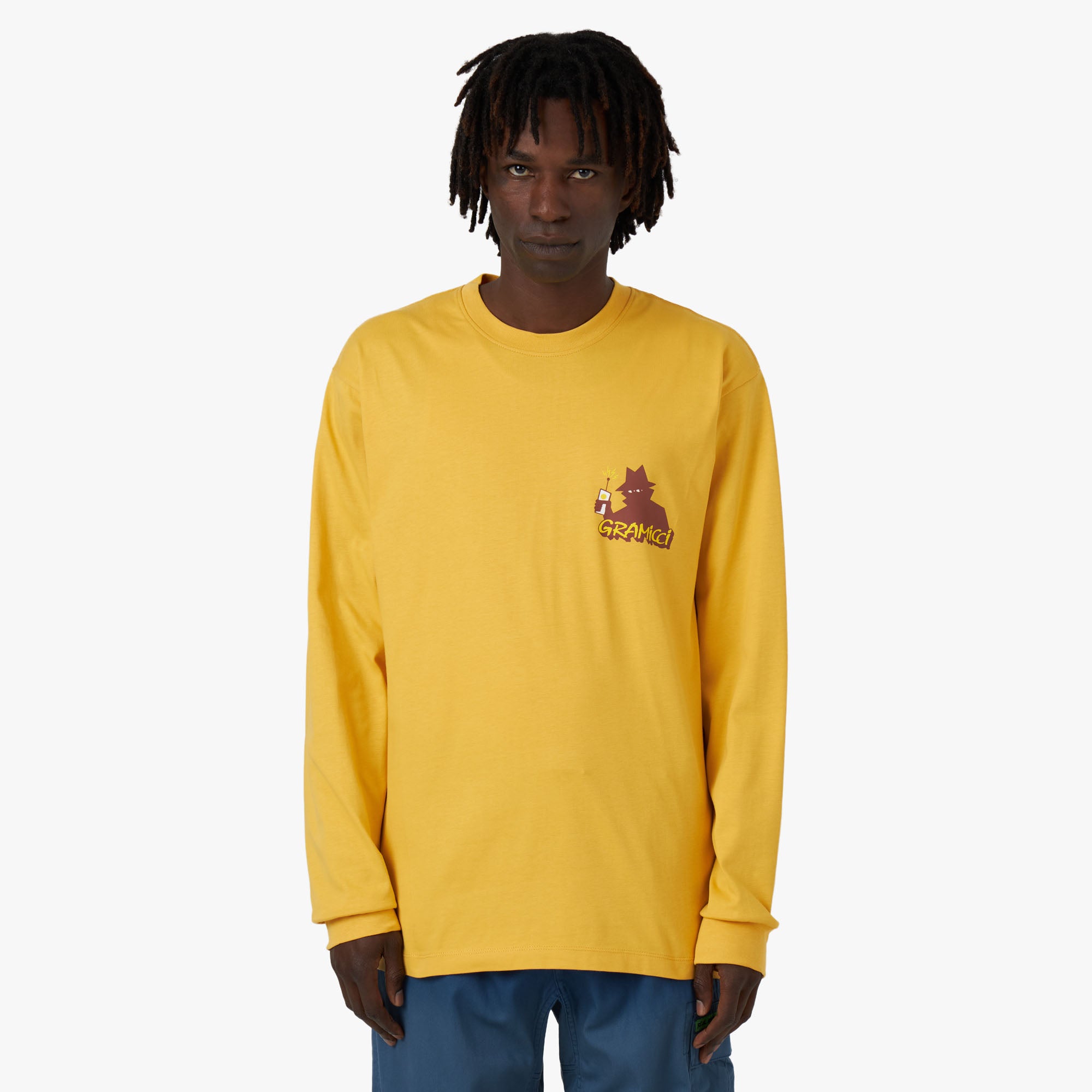 Real Bad Man x Gramicci Records Long Sleeve T-shirt / Mustard 1
