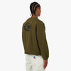 Chandail à col ras du cou 4YE Swoosh Logo Raw Hem Olive / Noir 3