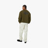Chandail à col ras du cou 4YE Swoosh Logo Raw Hem Olive / Noir 5