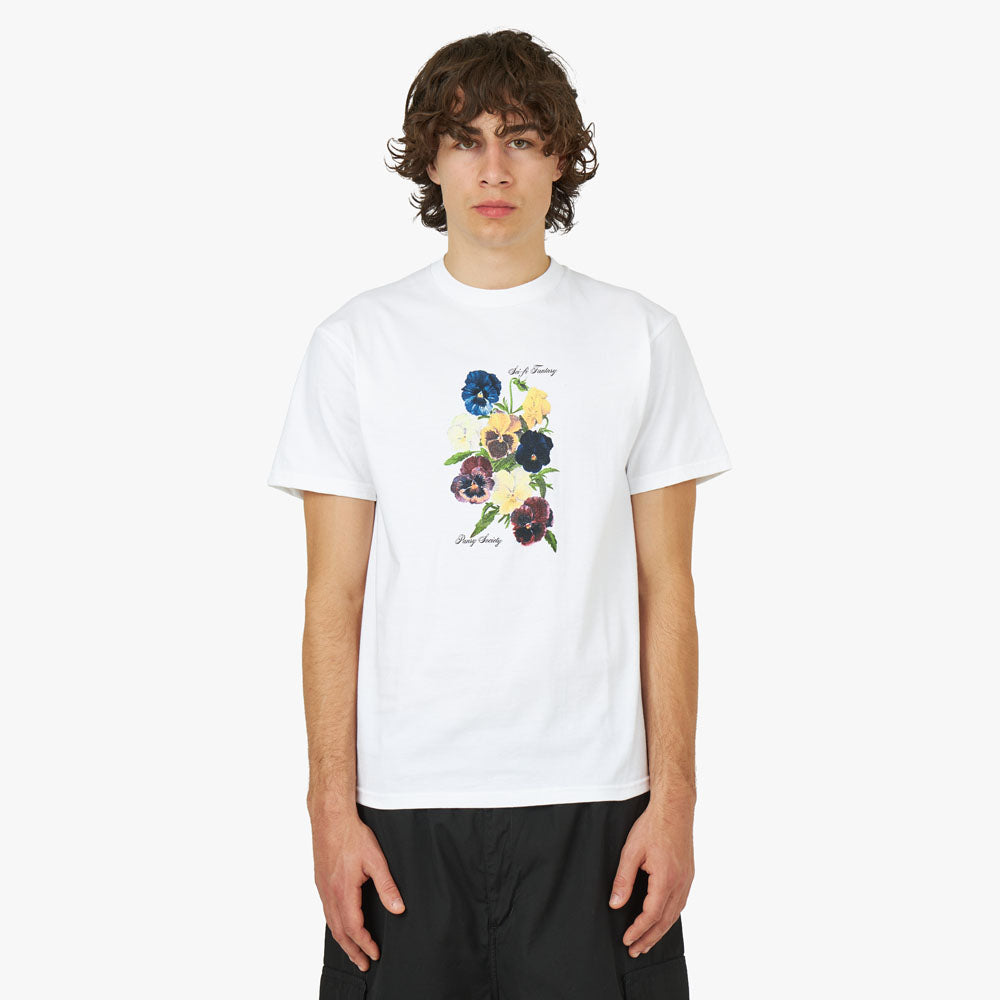 Sci-Fi Fantasy Pansy Society T-Shirt / Blanc 1
