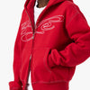 4YE Signature Zip Hoodie / Red / White 4