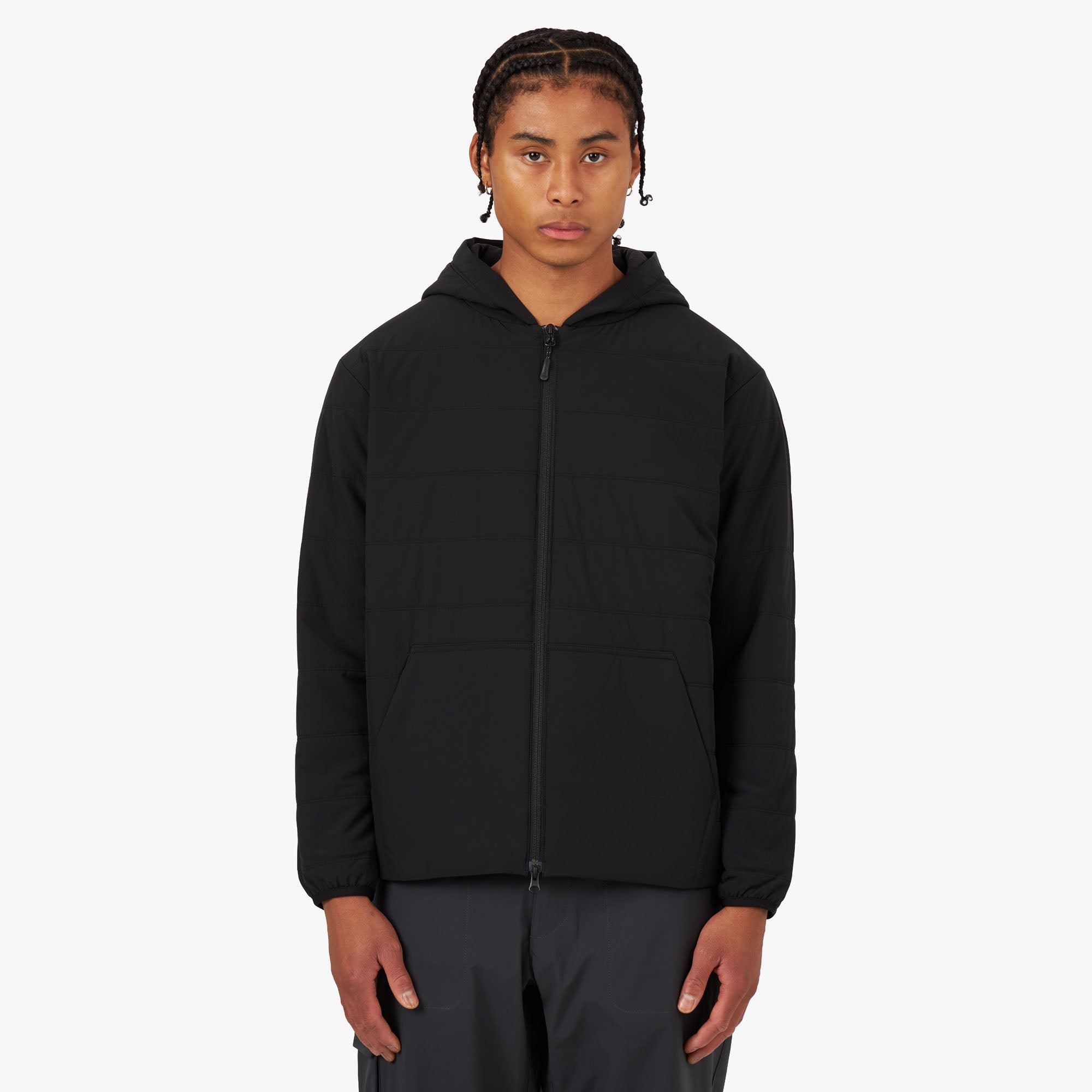 Black fur zip up hoodie shop