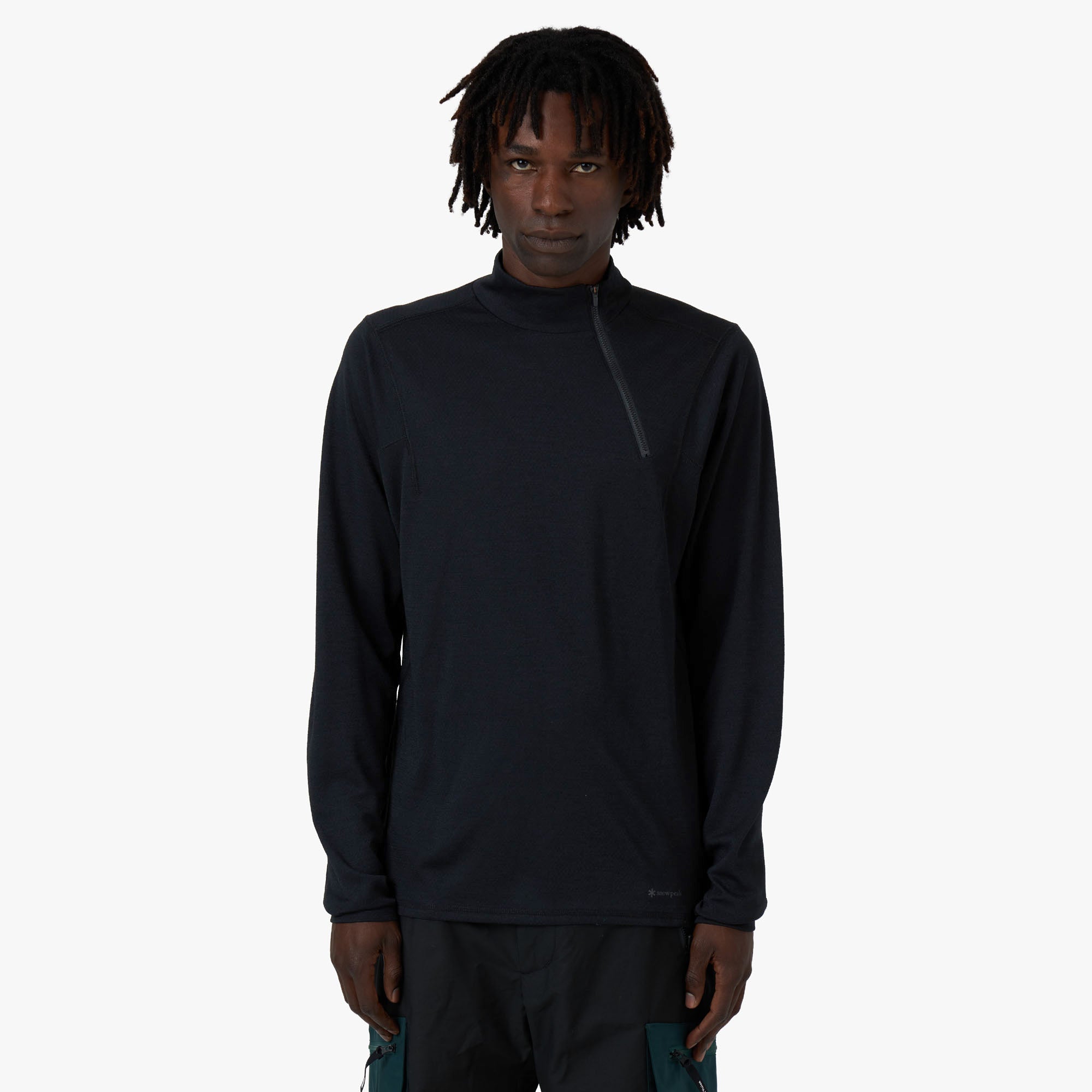 Snow Peak Recycled Pe/Wo Half Zip Pullover / Black 1