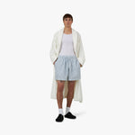 Tekla Poplin Shorts Placid / Blue Stripes 6