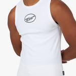 4YE Signature Logo Tank White / Black 4
