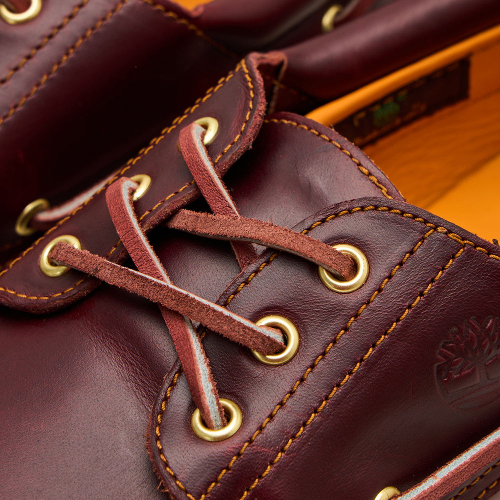 Timberland Authentic 3-Eye Boat Shoe / Burgundy Full Grain