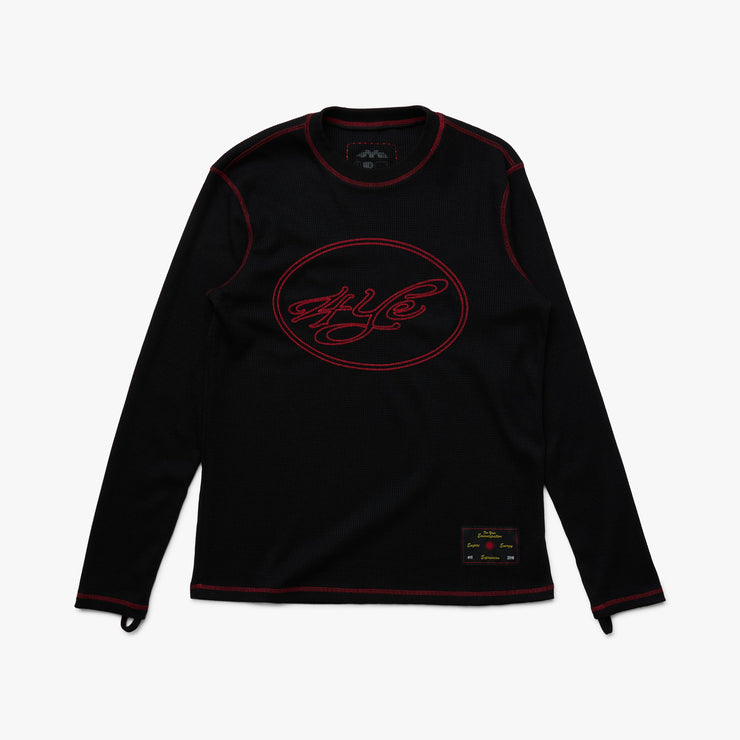 4YE Signature Waffle Top Black / Red 1