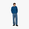 thisisneverthat Script Shaggy Knit Polo Shirt / Blue 6
