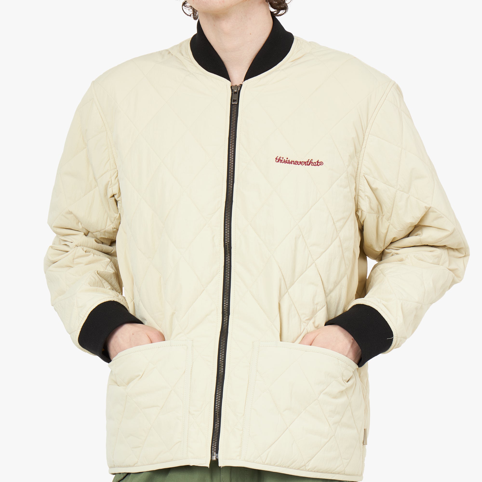 thisisneverthat Edelweiss Quilted Jacket Stone Livestock