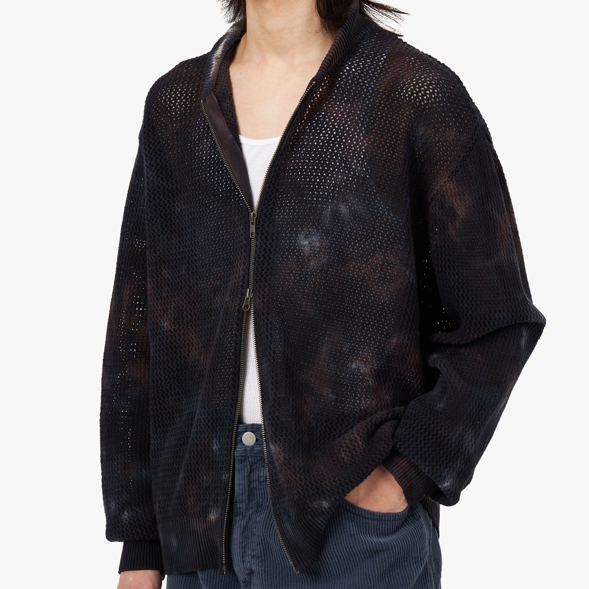 thisisneverthat Net Knit Jacket / Indigo – Livestock