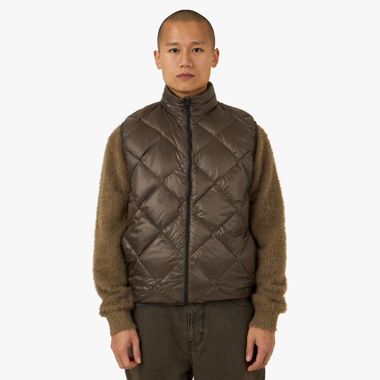 thisisneverthat PERTEX Light Down Vest Brown 1