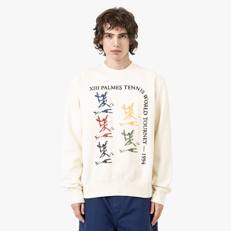 Palmes Tourney Crewneck Off White 1