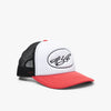 4YE Signature Logo Trucker Hat Black / Red 1