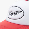 4YE Signature Logo Trucker Hat Black / Red 4