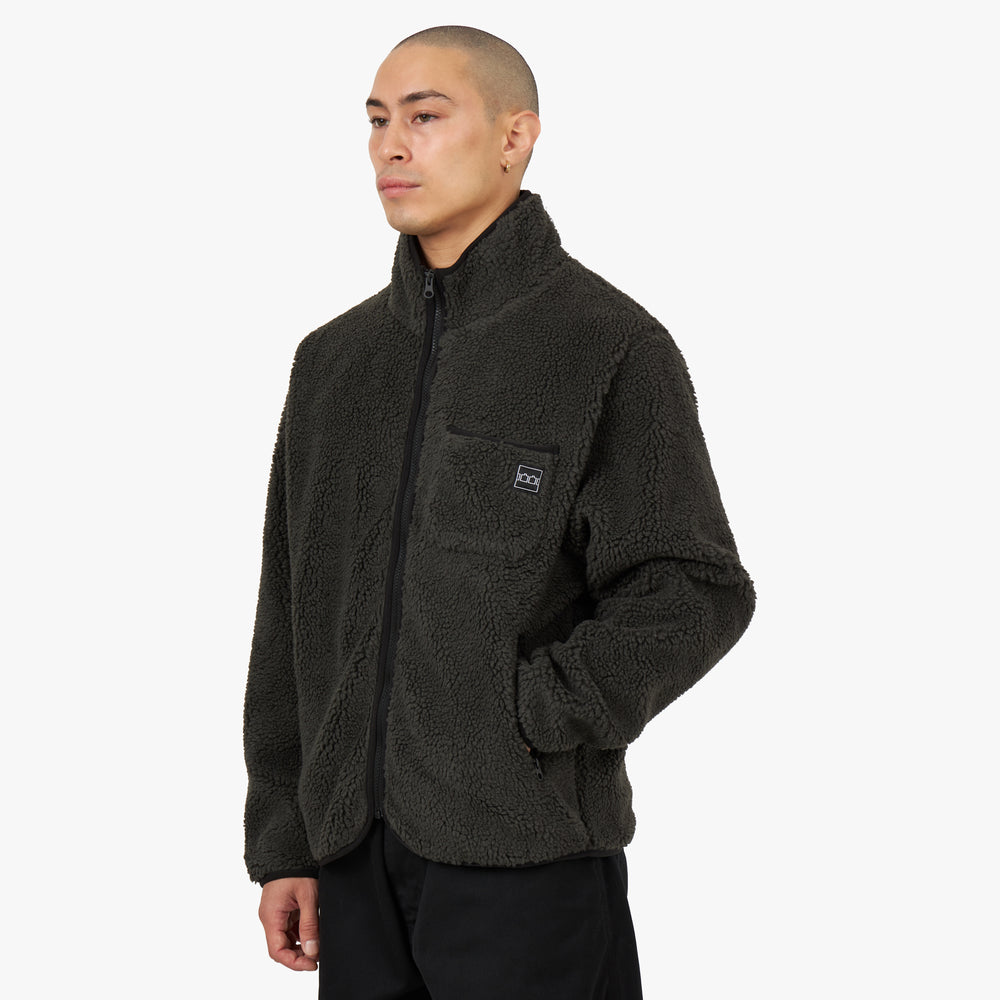 Fleece jacket with best sale collar