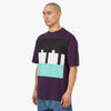 The Trilogy Tapes Block T-Shirt / Purple 2