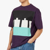 The Trilogy Tapes Block T-Shirt / Purple 4