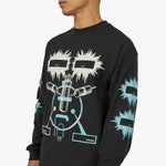 The Trilogy Tapes Eye Cheek Long Sleeve T-shirt / Black 4