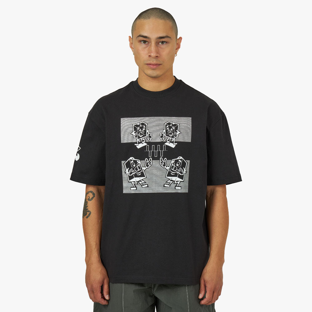 The Trilogy Tapes Electronics T-shirt / Noir 1