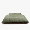 Tekla Cotton Percale Pillow Sham / Olive Green 3