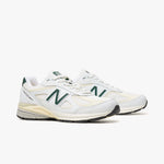 New Balance MADE In USA U990TC4 Calcium / Forest Green - Low Top  3