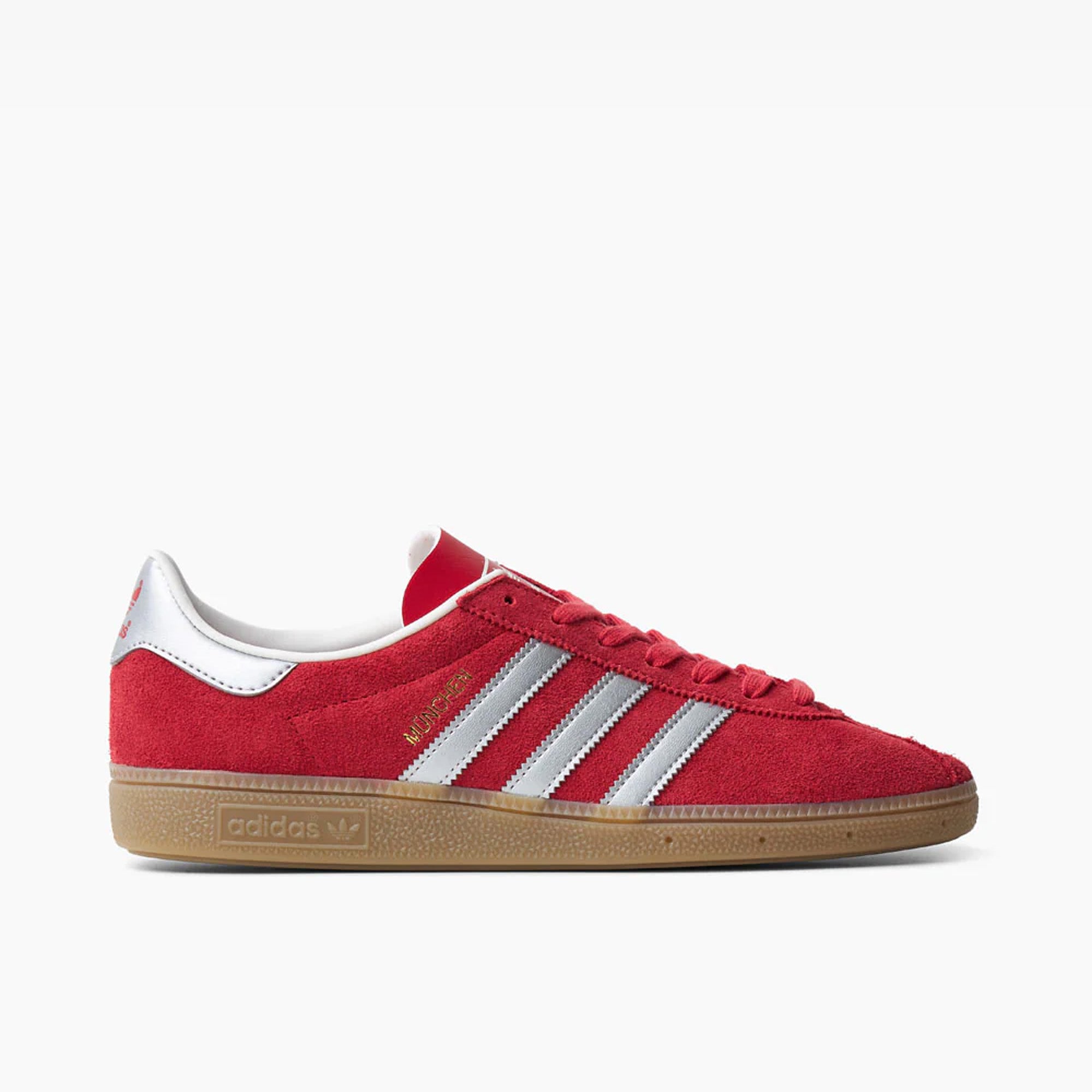 adidas Originals Munchen Scarlet / Matte Silver - Low Top  1