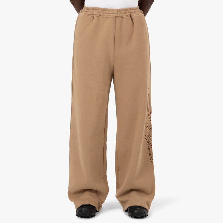 4YE Signature Pantalon à jambes larges Cacahuète / Brun 1