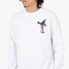 by Parra Wine and Books Long Sleeve T-shirt / White 4