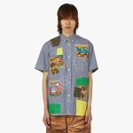 Junya Watanabe MAN x Keith Haring Patchwork Oxford Blue / Multi 1