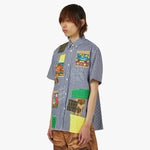 Junya Watanabe MAN x Keith Haring Patchwork Oxford Blue / Multi 2