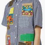 Junya Watanabe MAN x Keith Haring Patchwork Oxford Blue / Multi 4