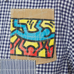Junya Watanabe MAN x Keith Haring Patchwork Oxford Blue / Multi 5
