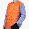 Junya Watanabe MAN Quilted Overshirt Blue / White - Orange 4