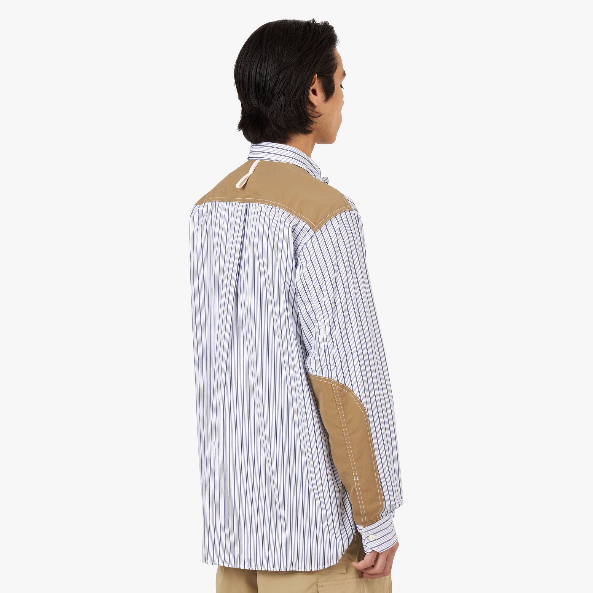 Junya Watanabe MAN Cotton Stripe Shirt White / Navy – Livestock