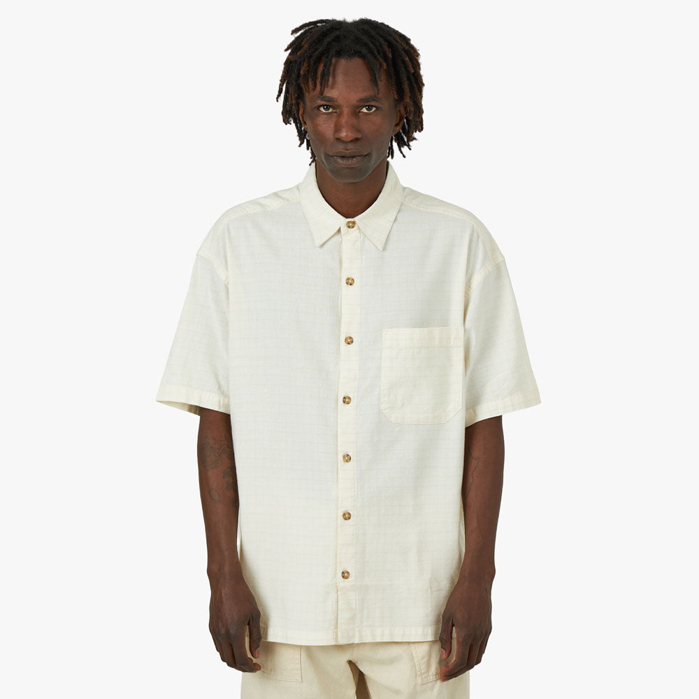 Adsum Breezer Shirt / Soft White Check 1