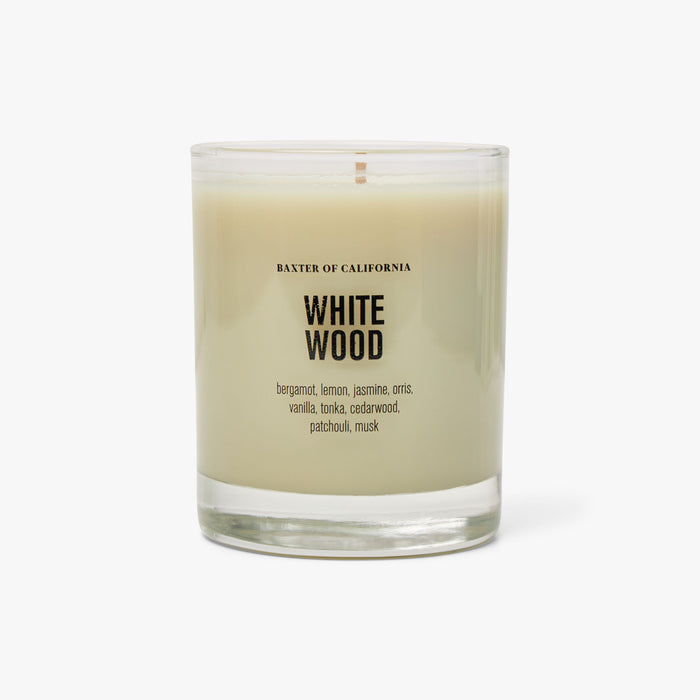Baxter of California White Wood Candle 1