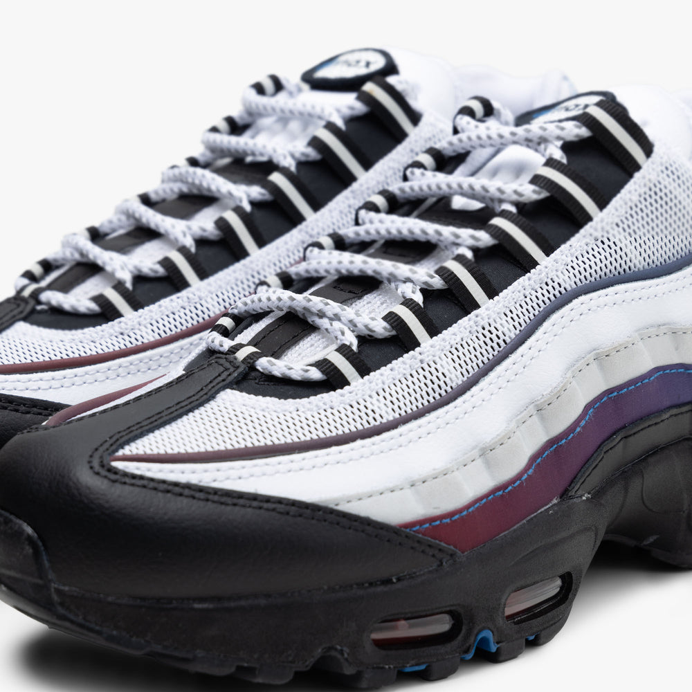 Nike air max 95 essential trainer black / white / university red cheap