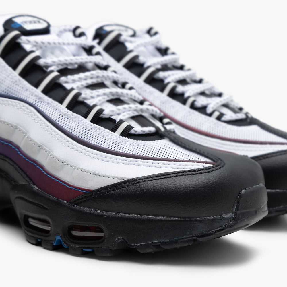 Red blue and white air max 95 top