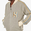 Honor The Gift Novelty Knit Track Jacket / Cream 6