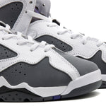 Jordan 7 Retro GS White / Varsity Purple - Flint Grey   5