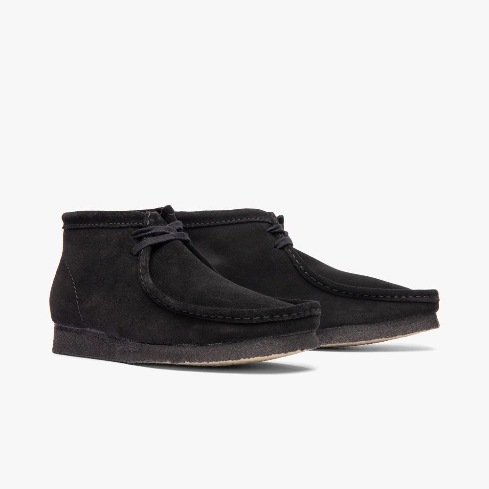 Clarks Originals Wallabee Boot Black Suede Livestock