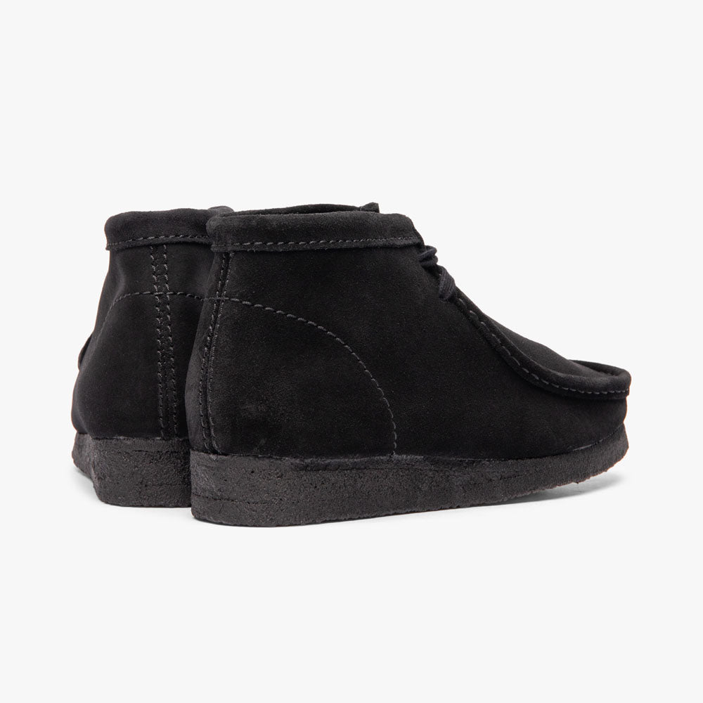 Clarks Originals Wallabee Boot Black Suede Livestock