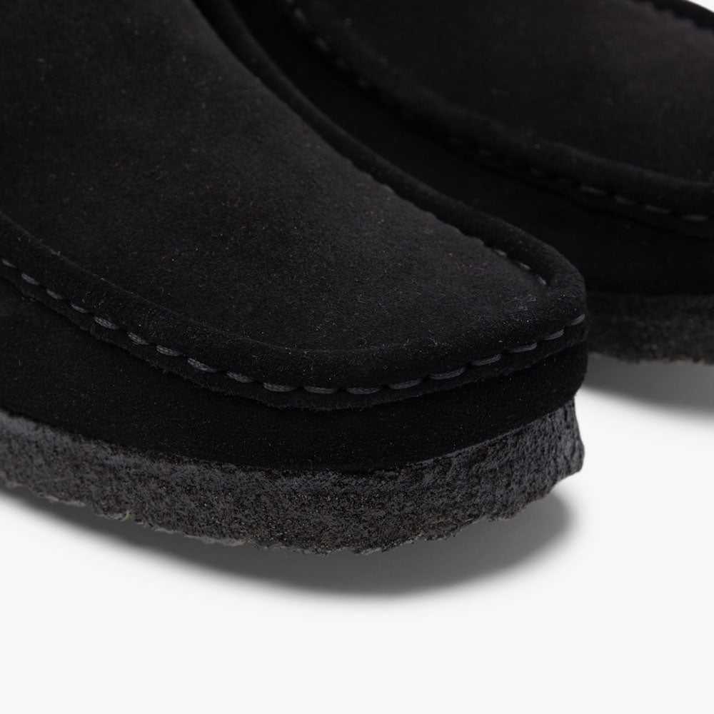 Mens black clarks wallabees hotsell
