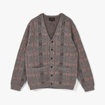 BEAMS PLUS Check Mohair Cardigan / Grey 4