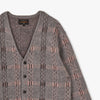 BEAMS PLUS Check Mohair Cardigan / Grey 6