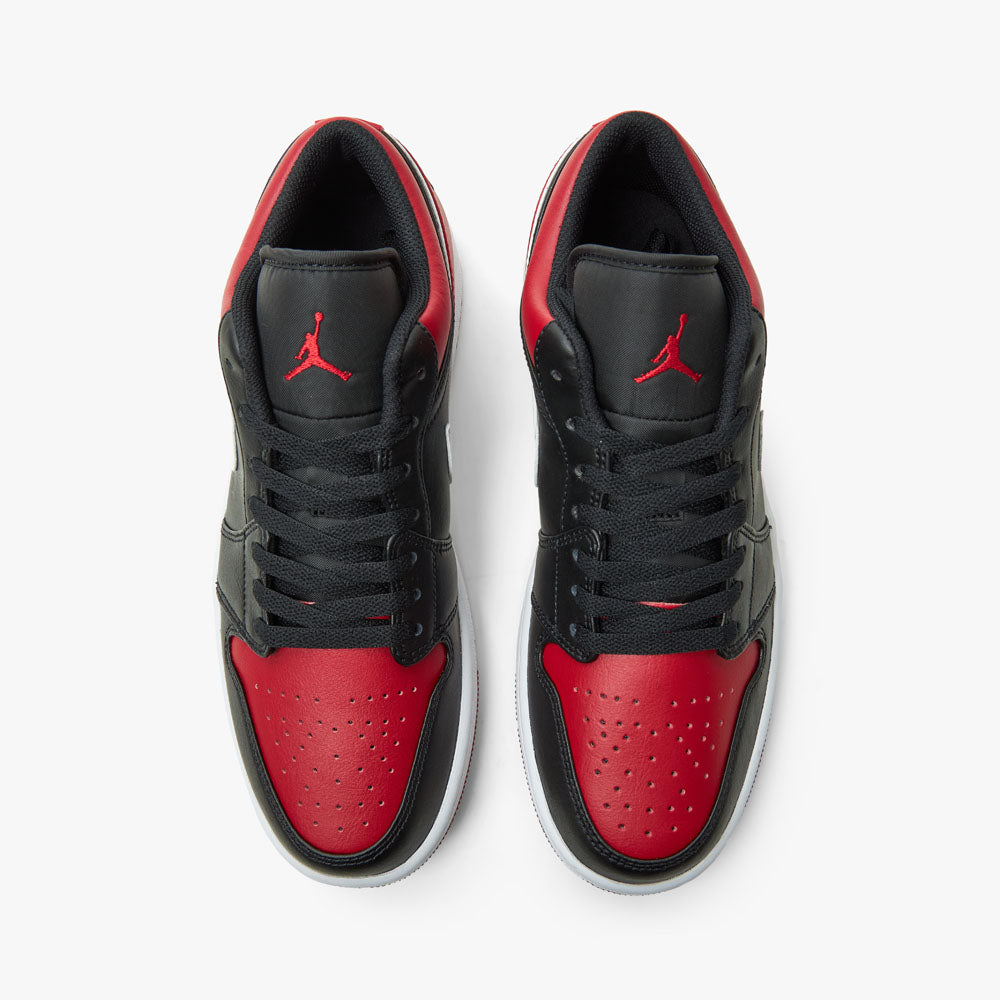 Jordan 1 Low Black White Gym Red Livestock