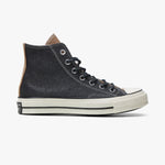 Converse Women's Chuck 70 Glitter Hi Black / Gold - Egret - High Top  1