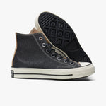 Converse Women's Chuck 70 Glitter Hi Black / Gold - Egret - High Top  2