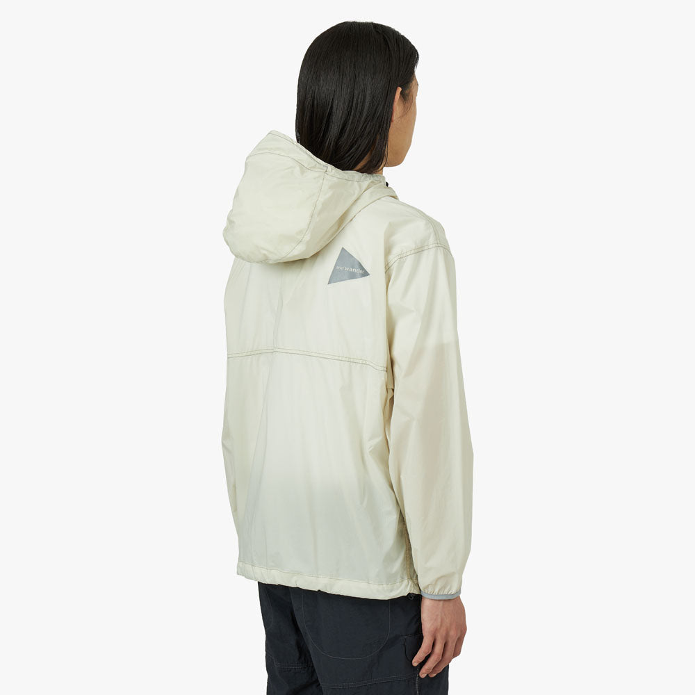 and wander Pertex Wind Jacket Off White